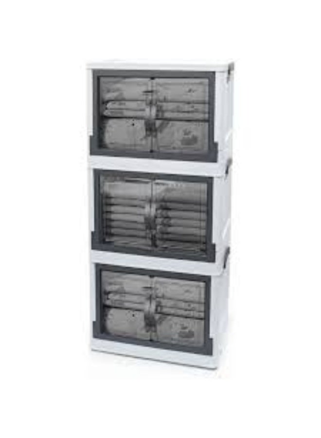 دولاب ملابس عملي بثلاثة أدوار لتنظيم الملابس